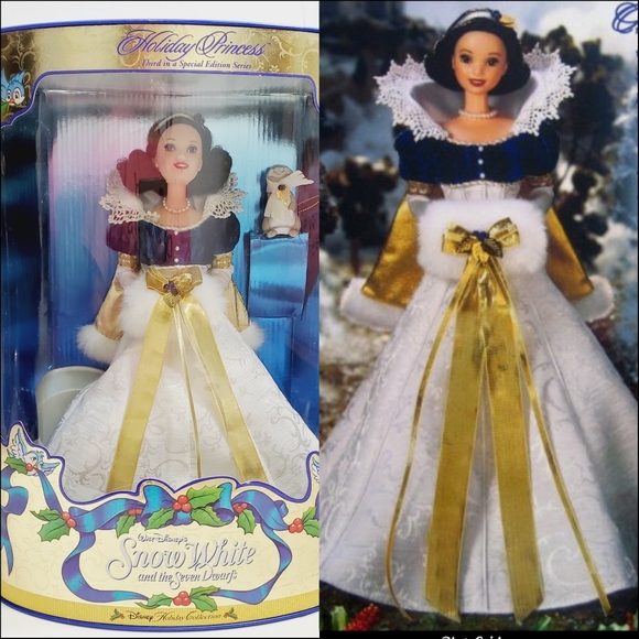 NRFB 1998 Disney Holiday Princess Snow Whi…